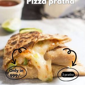 Chicken pizza pratha(3 pcs)