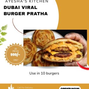 Dubai Viral Burger pratha